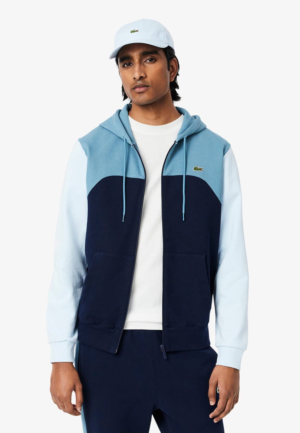 

Толстовка на молнии Lacoste, синий