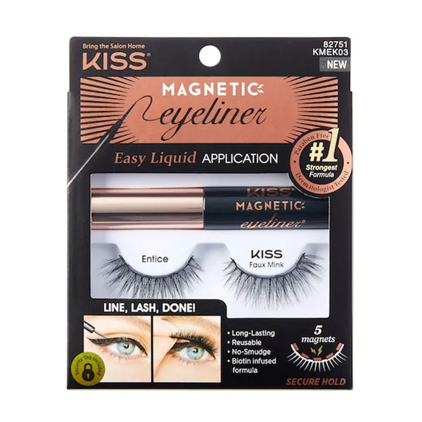 

Набор накладных ресниц Magnetic Eyeliner Kiss, 3