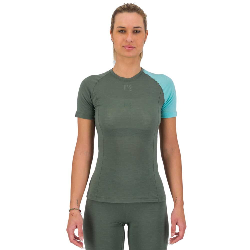 

Базовый слой с коротким рукавом Karpos Dinamico Merino 130, зеленый