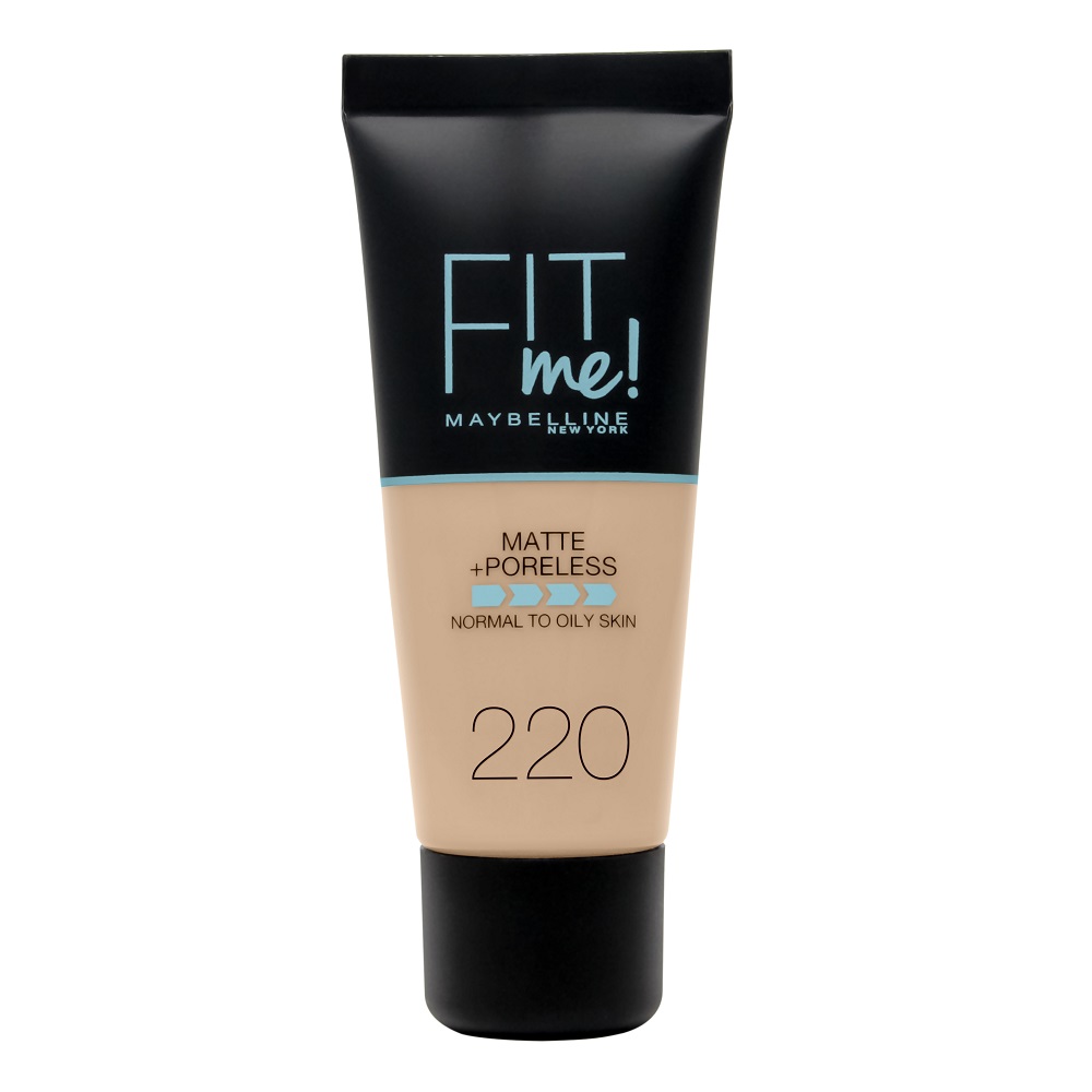 

Жидкая основа fit me matte+poreless foundation Maybelline New York, цвет nr. 220 natural beige, 30 мл