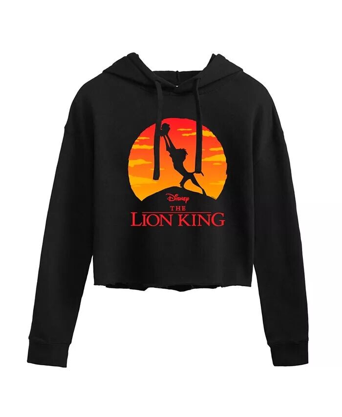 

Укороченная толстовка с капюшоном Trendy Juniors Lion King Graphic Hybrid Apparel, черный
