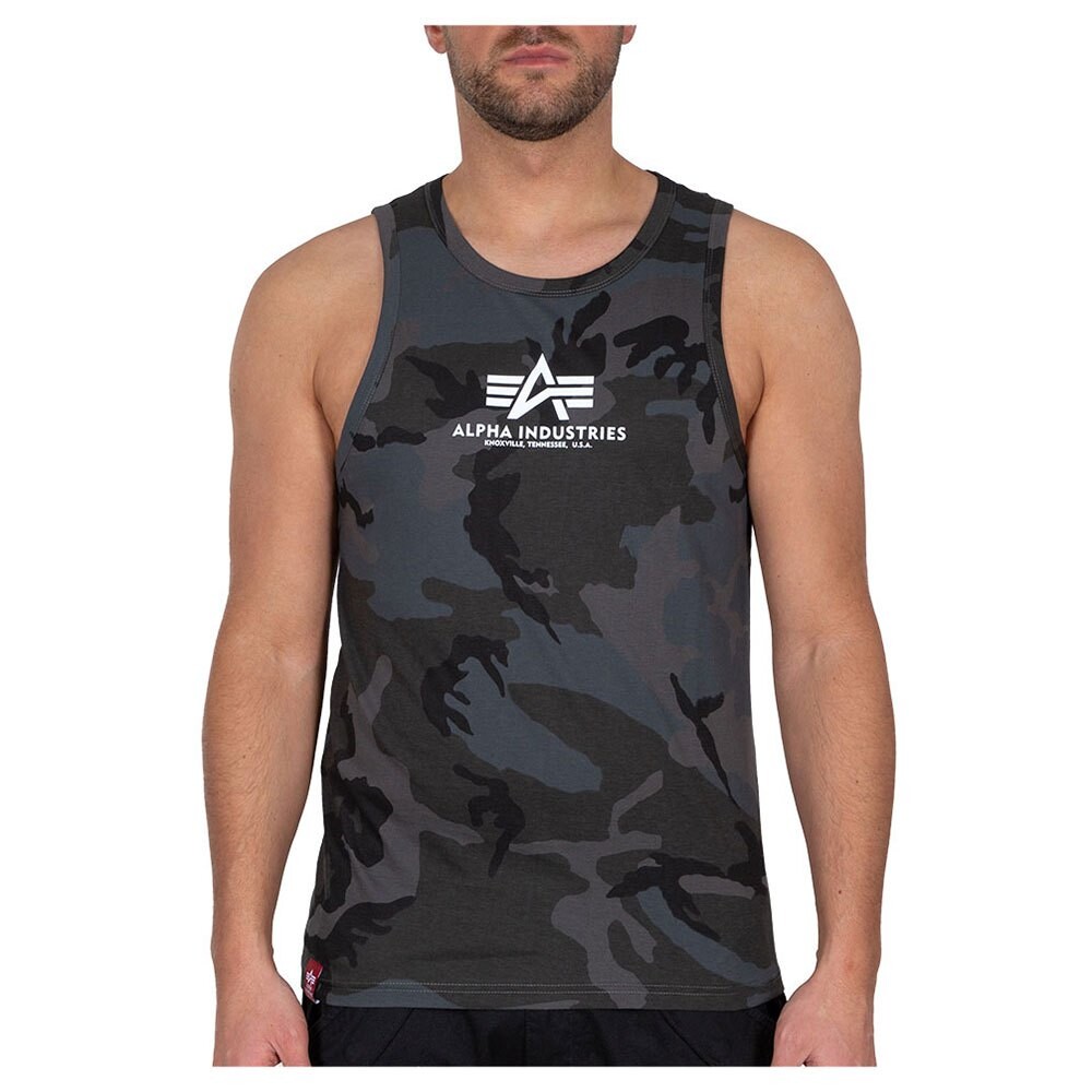 

Футболка Alpha Industries Basic Camo sleeveless T-shirt, черный
