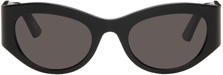 

Черные круглые солнцезащитные очки Balenciaga, цвет Black