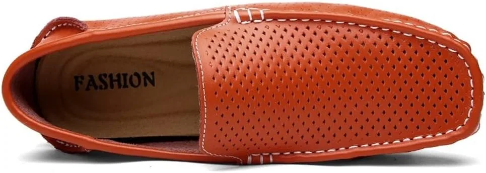 Мокасины кожаные Loafers Orange SayfuR — фото 4