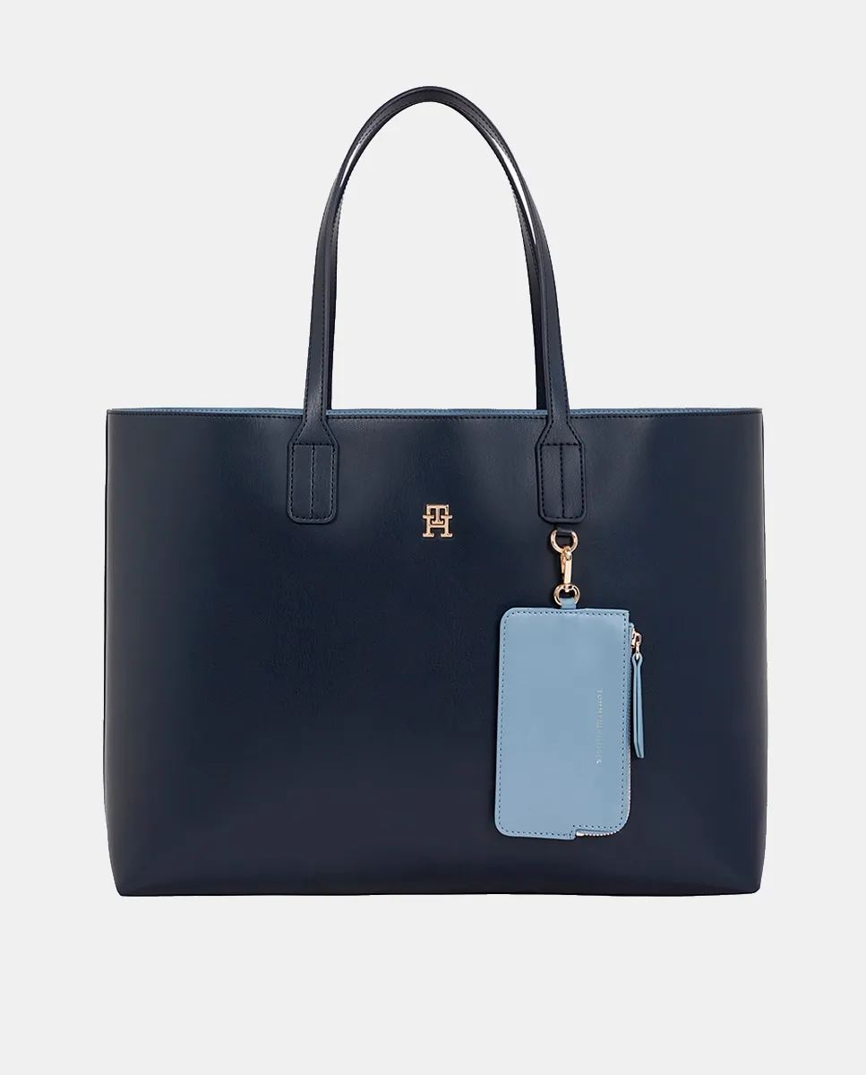 

Темно-синяя сумка-тоут со съемным кошельком для монет Tommy Hilfiger
