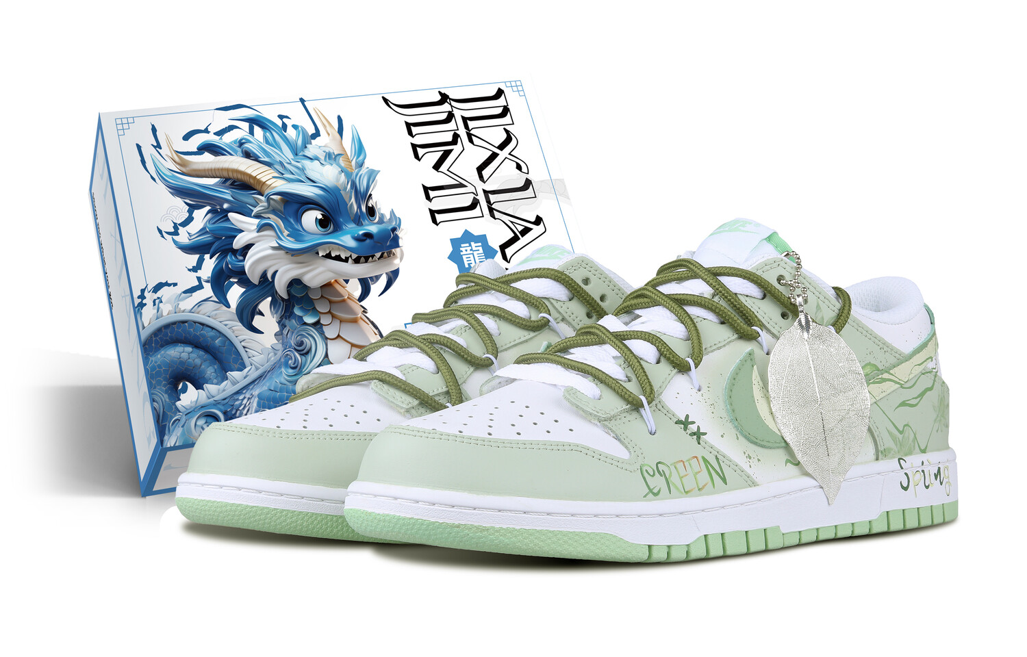 

Мужские кроссовки для скейтбординга Nike Dunk, Light Green