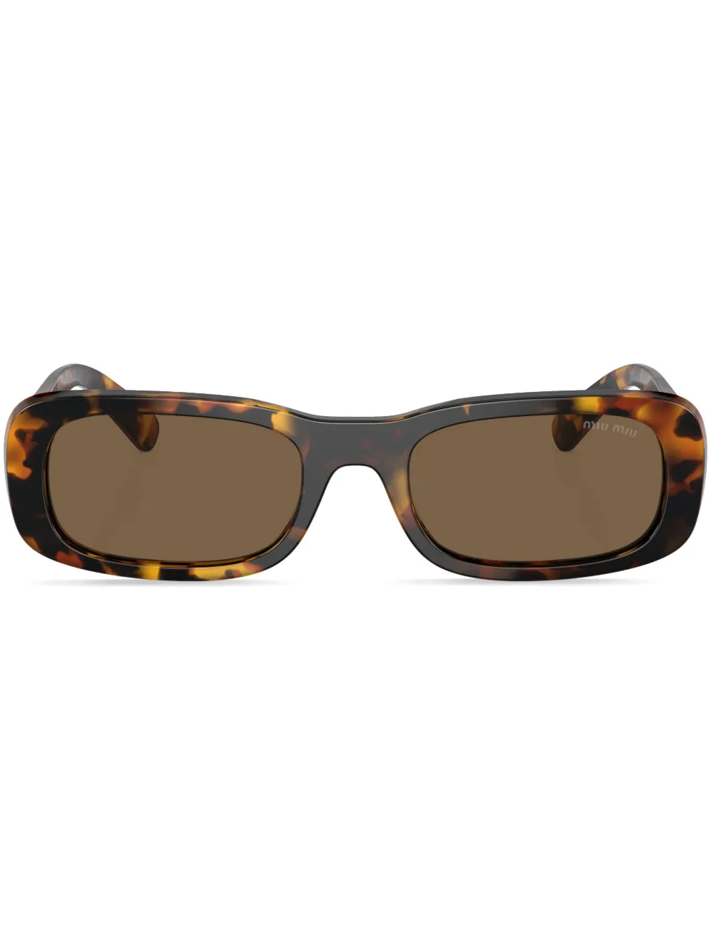 

Солнцезащитные очки в оправе черепаховой расцветки Miu Miu Eyewear, зеленый