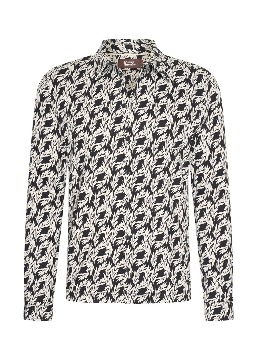 

Повседневная рубашка 4funkyflavours Regular fit Button Up Shirt Southern Sun, черный