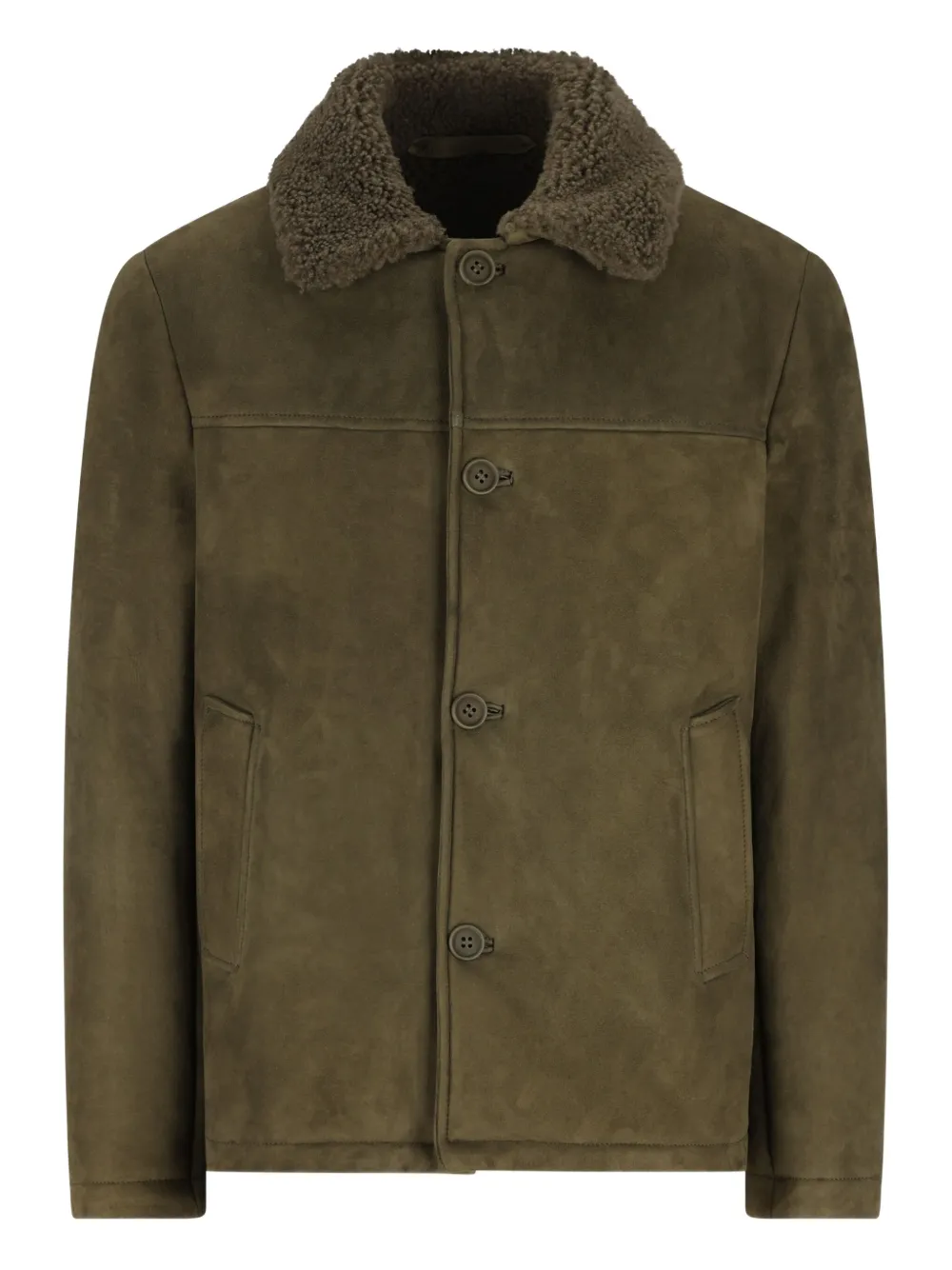 

Замшевая куртка на пуговицах Salvatore Santoro, зеленый