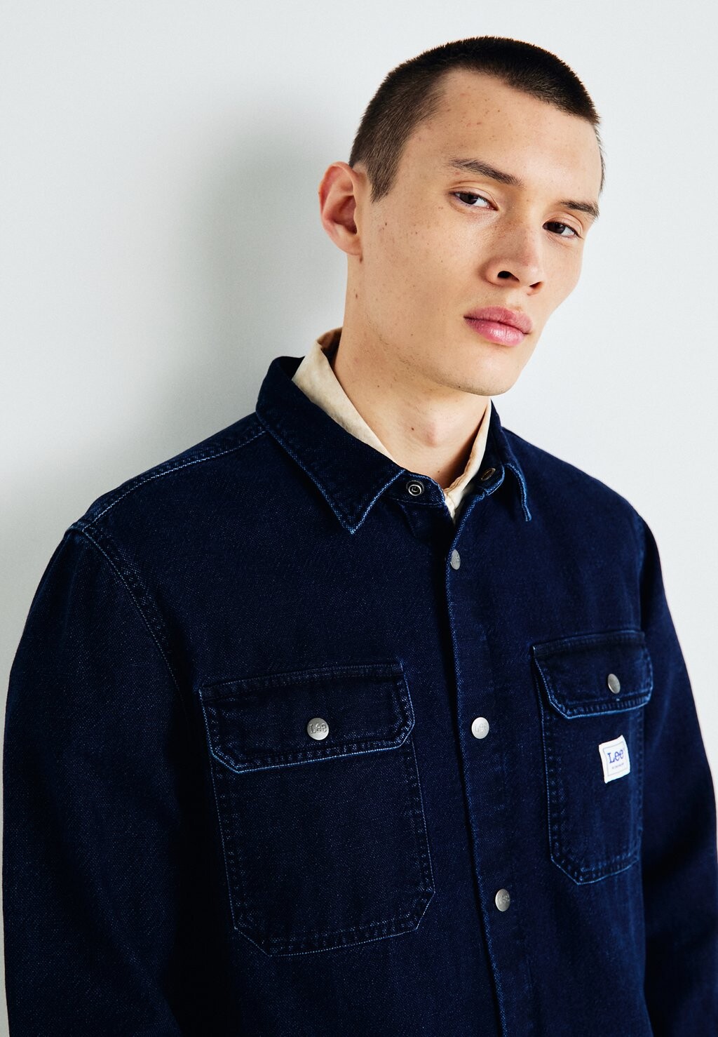 

Джинсовая куртка WORKWEAR OVERSHIRT Lee, темно-синий деним