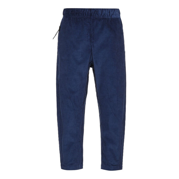 

Брюки men's solid color corduroy cone cropped casual pants/trousers navy blue Nike, синий