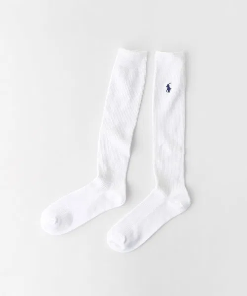 Носки длинные Polo Ralph Lauren с логотипом, белые