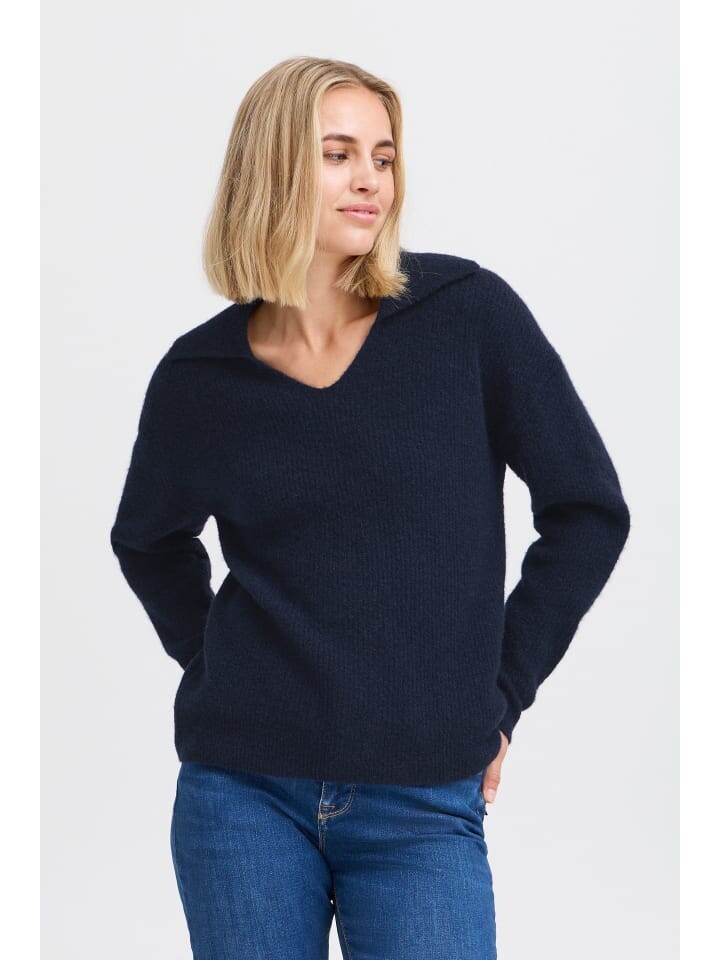 

Пуловер PULZ Jeans Strick, синий