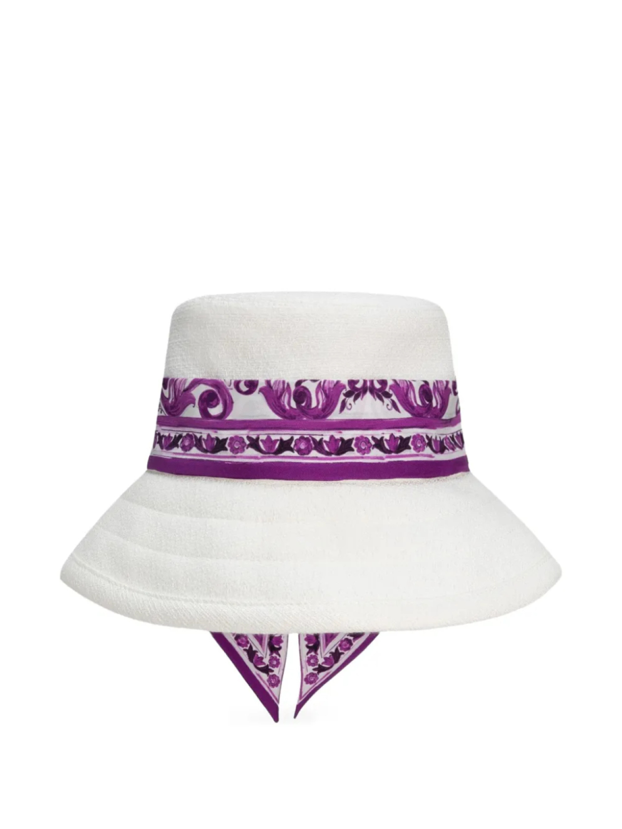 

Dolce & Gabbana шляпа с принтом Maiolica, белый