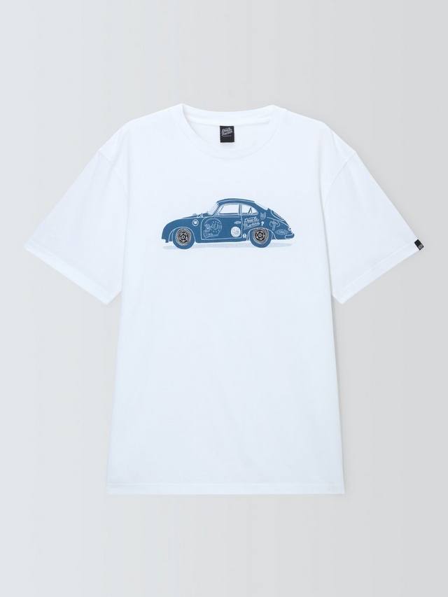 

Футболка с графическим рисунком porsche regular fit 356 из органического хлопка Deus ex Machina, белый