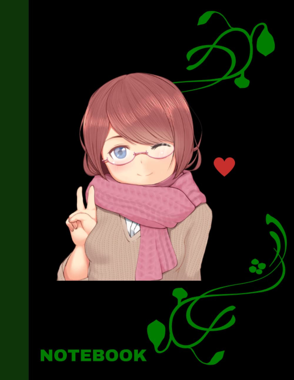 

Anime notebook with decorative pages