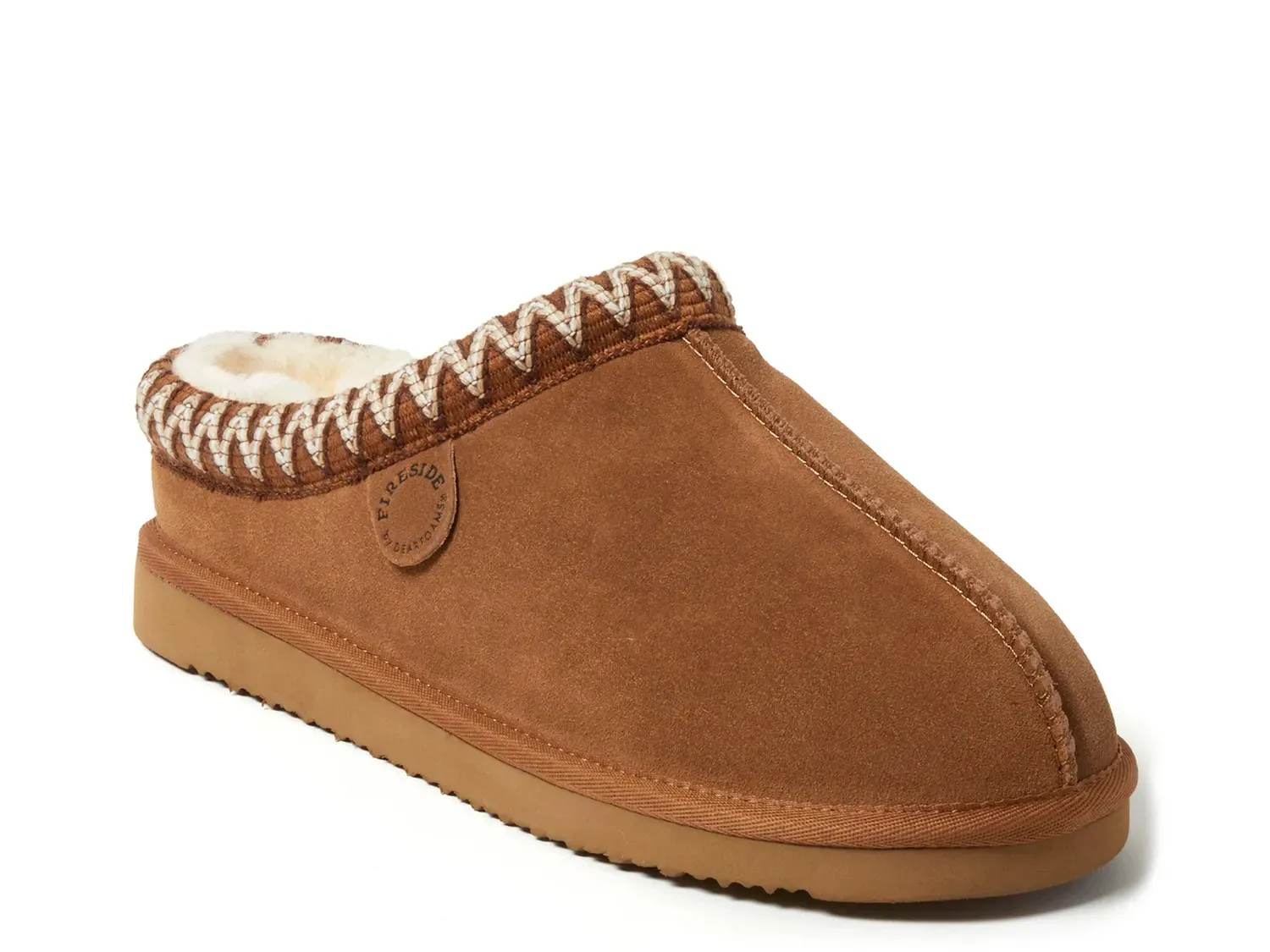 

Тапочки Fireside by Dearfoams Grafton — мужские, каштановые