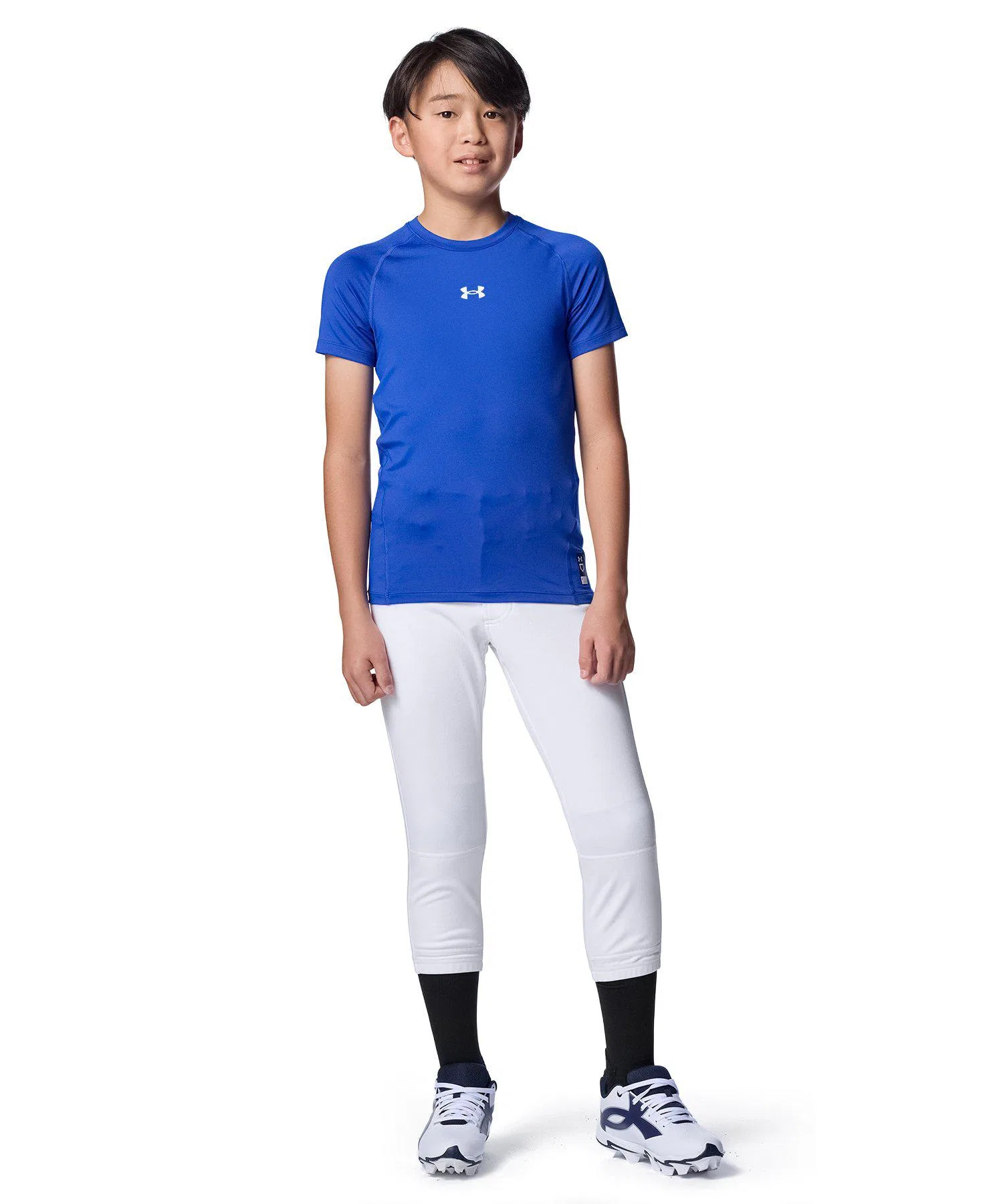 Детская футболка Under Armour HeatGear Comfort Fitted Short Sleeve Crew Neck — фото 4