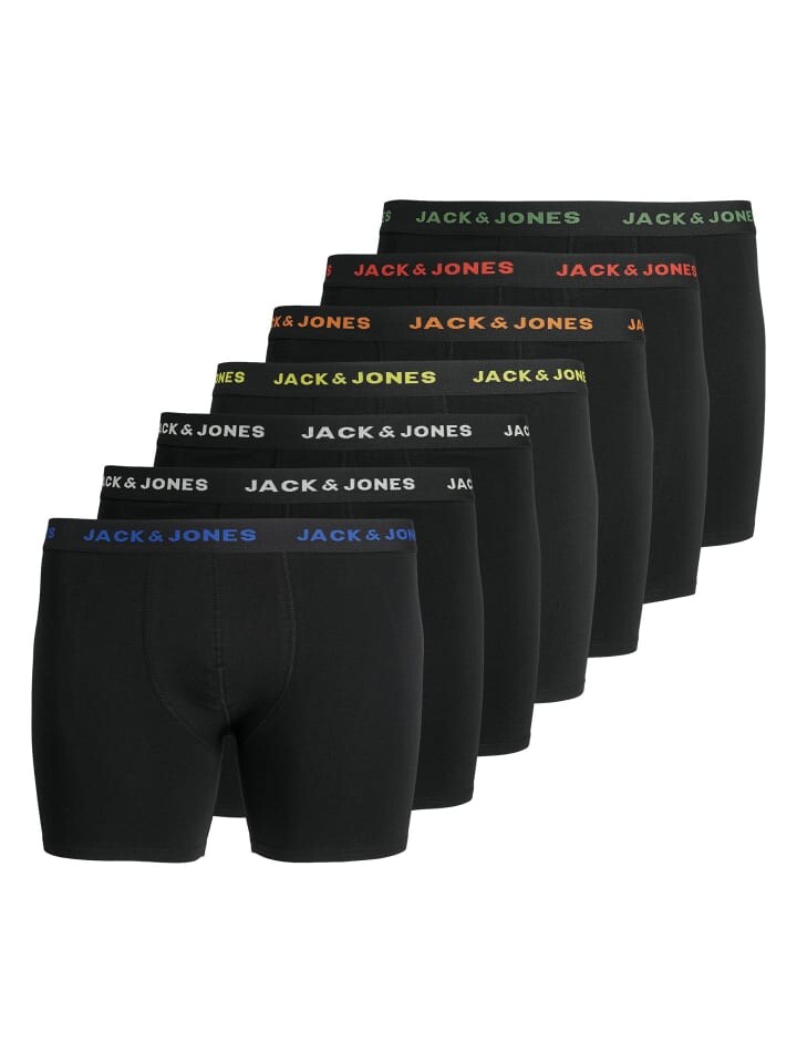 

Трусы боксеры Jack & Jones Boxershort 7er Pack, черный
