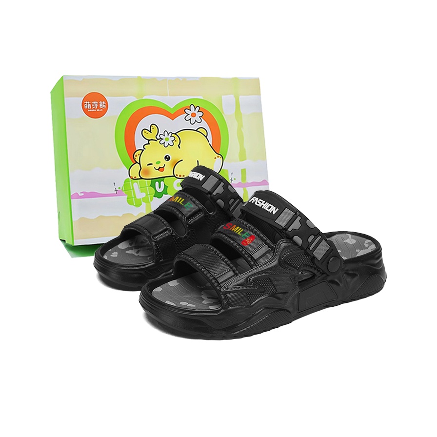 

Budding Bear Пляжные сандалии мужские черно-серые, цвет Black Gray