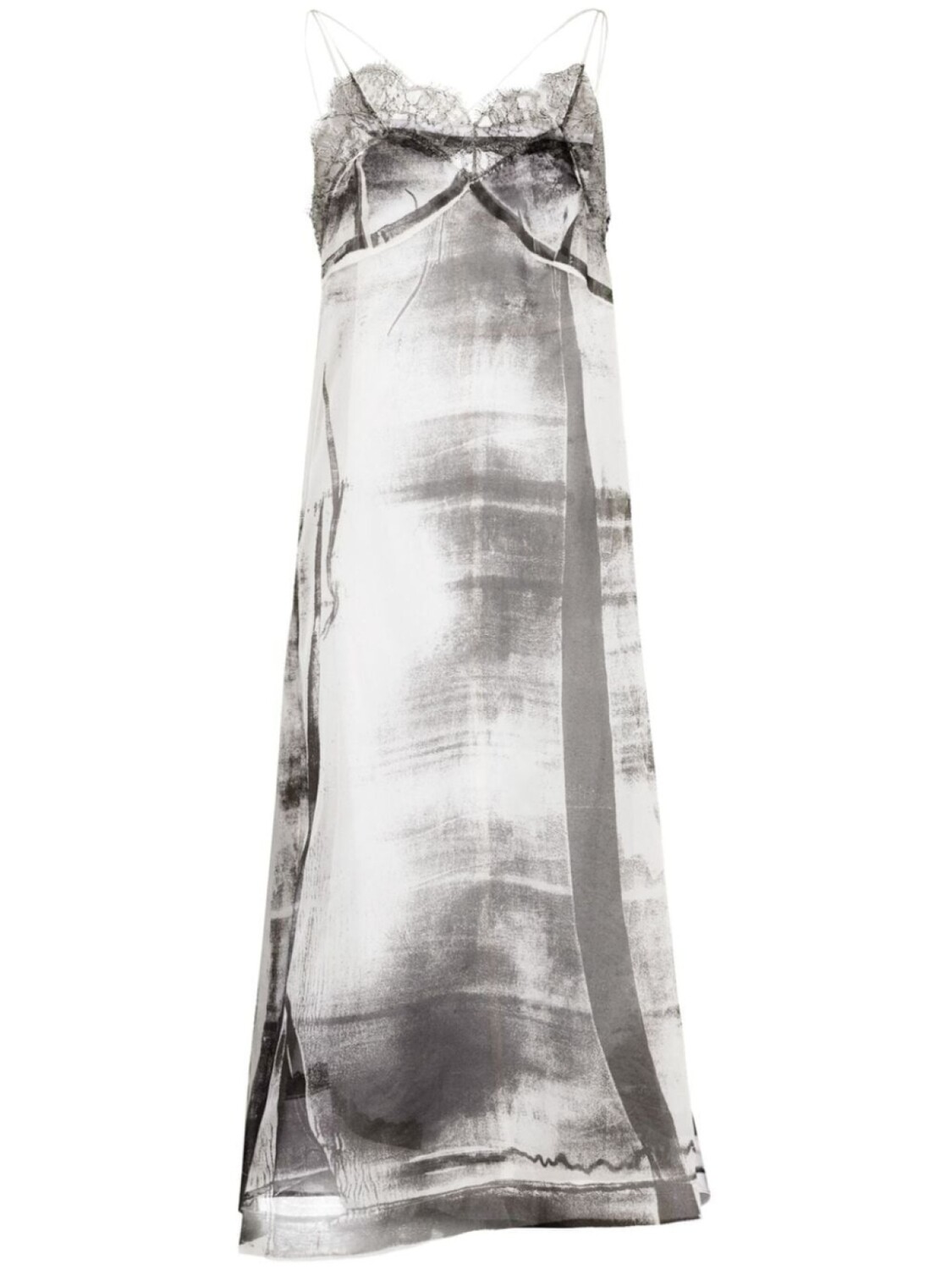 

Maison Margiela платье миди Freeze-frame, серый