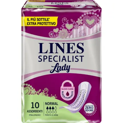 

Подгузники Lines Specialist нормальной формы, 10 шт. Fater Spa