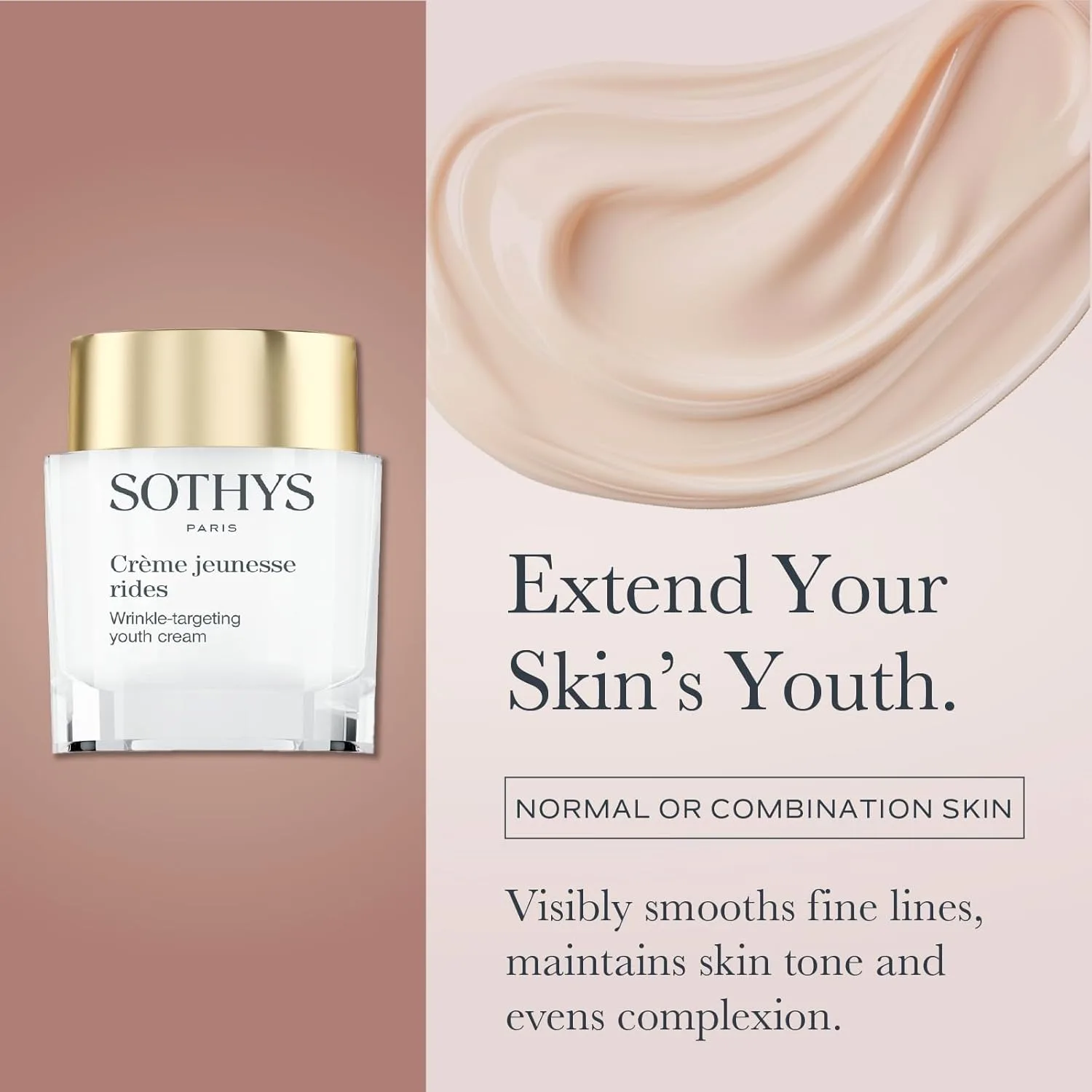 Крем для лица Sothys — Против морщин для молодости кожи | Увлажняющий против старения, уменьшения морщин, ухода — фото 2