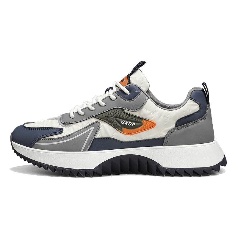 

JANECO Амортизирующие нескользящие износостойкие дышащие низкие повседневные кроссовки мужские бело-голубые, цвет White Blue