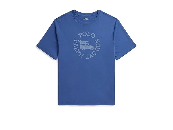 Футболка хлопковая Logo Cotton Jersey Tee Polo Ralph Lauren Kids, Bai Blue