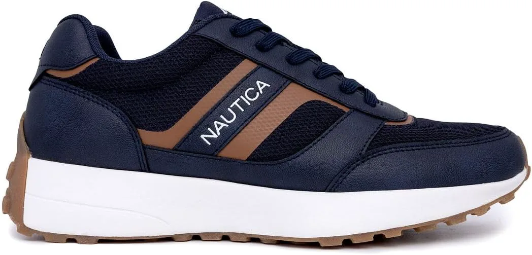 Мужские кроссовки Nautica на шнуровке - повседневные, стильные и удобные для ходьбы, темно-синий — фото 4