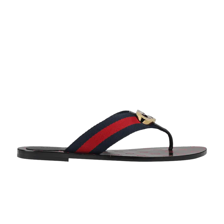 Кроссовки Gucci Wmns GG Web Sandal 'Black Blue Red', черный