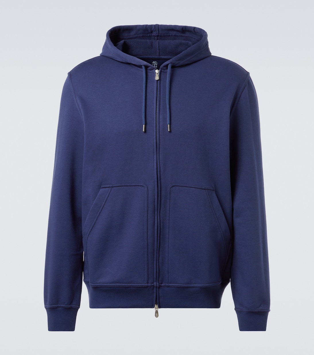 

Толстовка из смесовой хлопковой ткани Brunello Cucinelli, синий