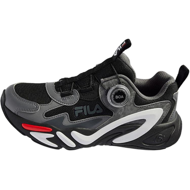 

Детские кроссовки BOA Anti Kick Cushioning Low Top, черные, серые FILA KIDS, черный