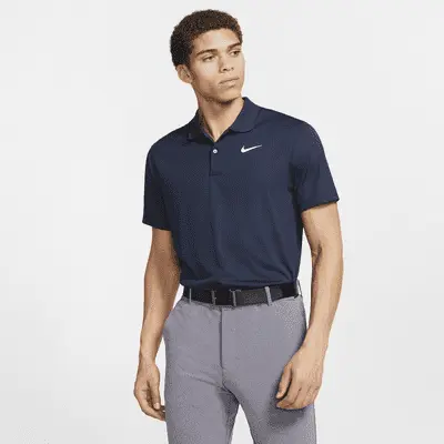 

Футболка Nike Dri-FIT Victory Men’s Golf Polo, цвет Obsidian/White