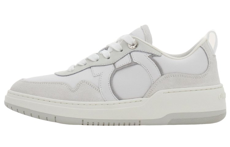 Кроссовки Gancini на шнуровке Ferragamo, Optical White