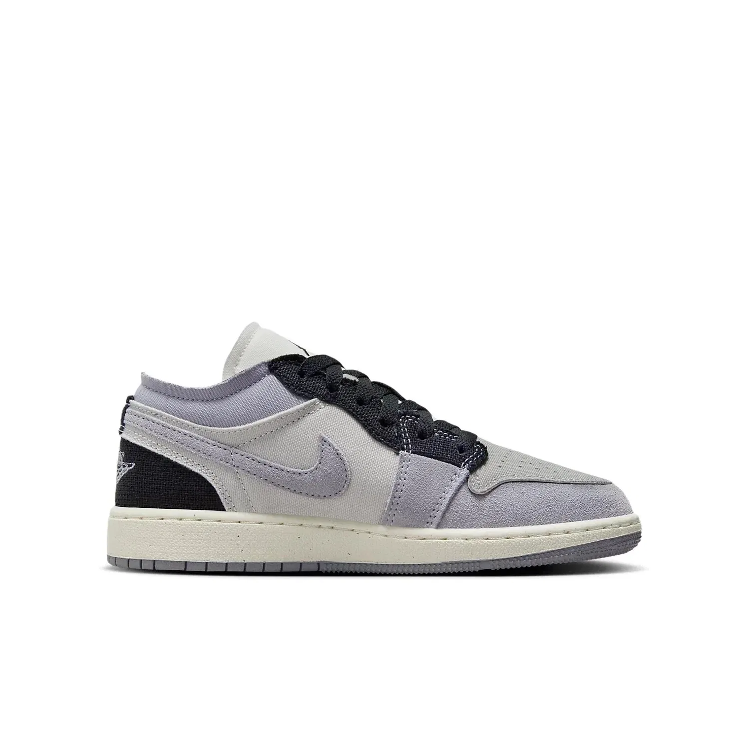 Детские кроссовки Nike Air Jordan Low SE Craft FD9088 - серые, в стиле Lifestyle HTAT125 — фото 2