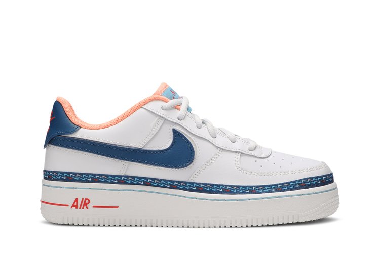 

Кроссовки Nike Air Force 1 Low GS 'Swoosh Chain', белый