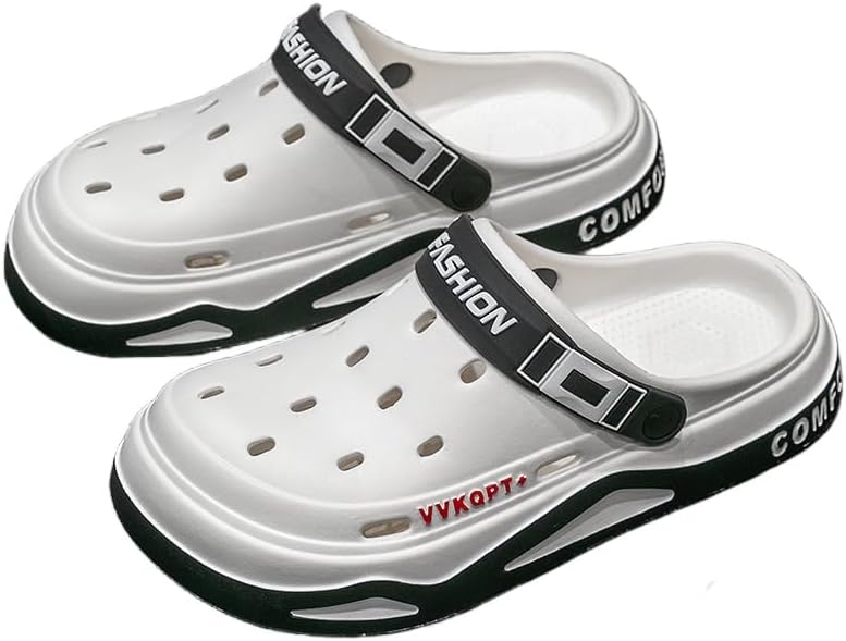 

Унисекс сандалии EVA без застежек - легкие, дышащие сабо для пляжа и повседневной носки, Прочная мягкая подошва Clolinde, белый