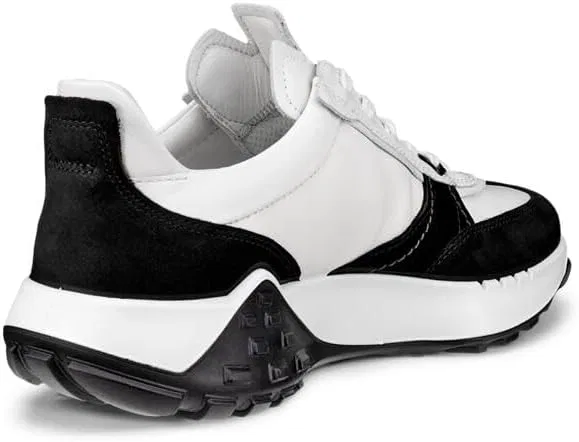 ECCO Herren Retro SneakerКроссовки, Black White — фото 4