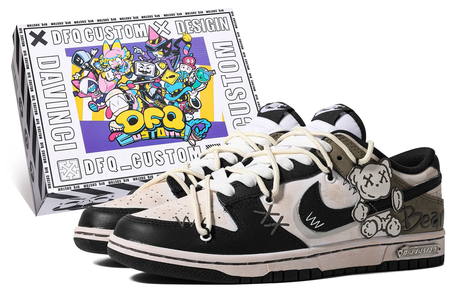 Nike Кроссовки для скейтбординга Dunk Leather Abrasion Resistant Balance Low Top мужские Black Brown