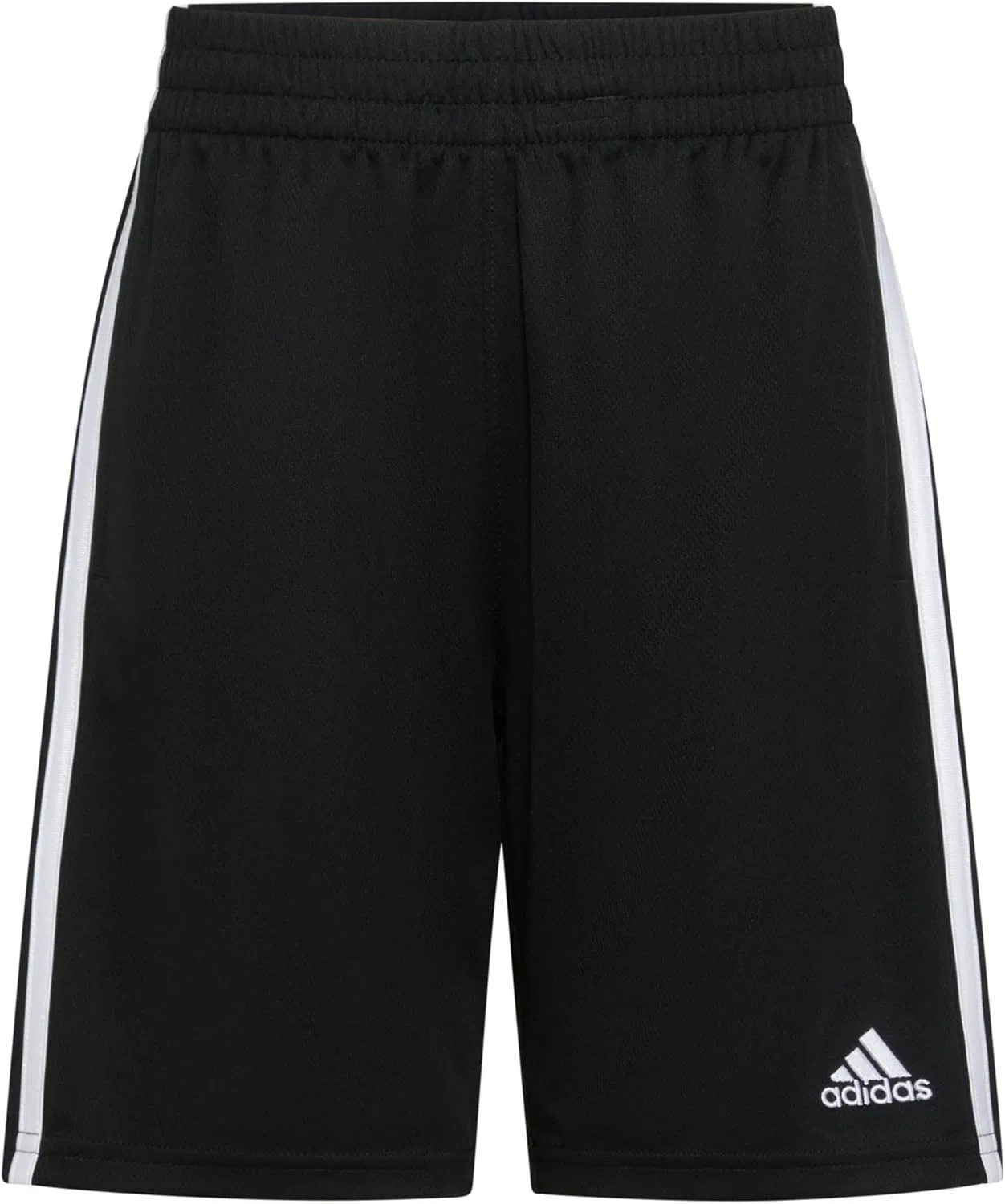 Детские классические шорты Adidas с тремя полосками, черный