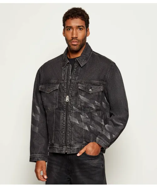 

Джинсовая куртка Hugo x Racing Bulls Regular fit Hugo, черный