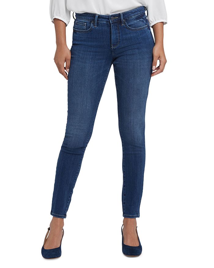 

Ami High Rise Skinny Jeans – Джинсы скинни с высокой посадкой Ami NYDJ, синий