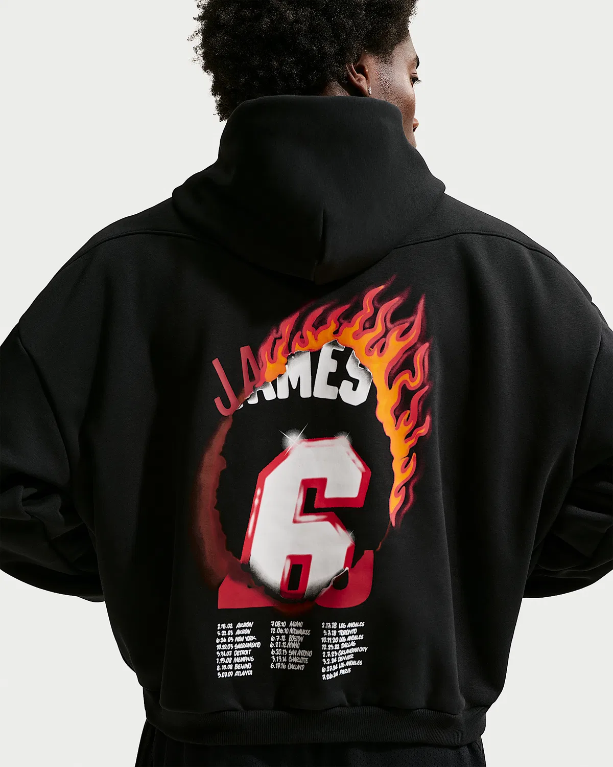 Мужская баскетбольная худи Therma-FIT LeBron "Good Intentions", Black — фото 2