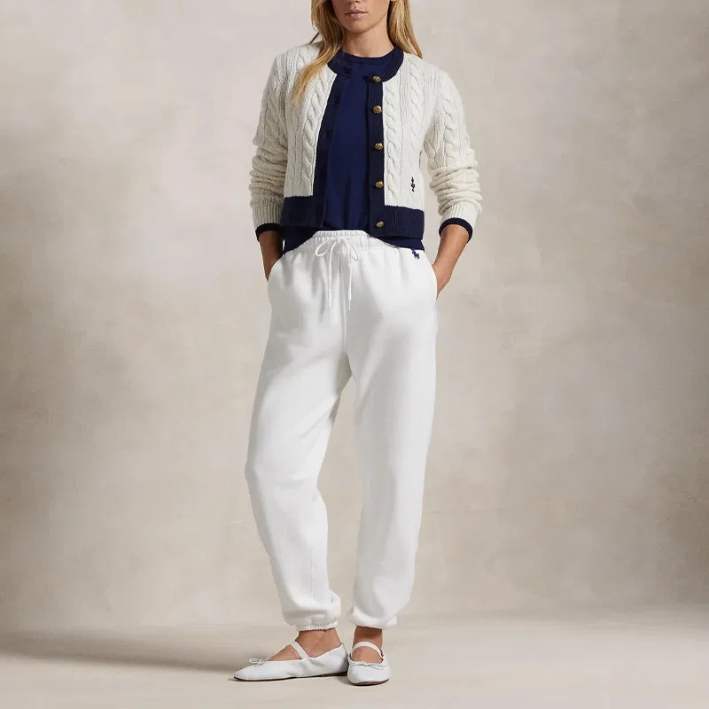Кашемировый кардиган Polo Ralph Lauren, Blue White — фото 3