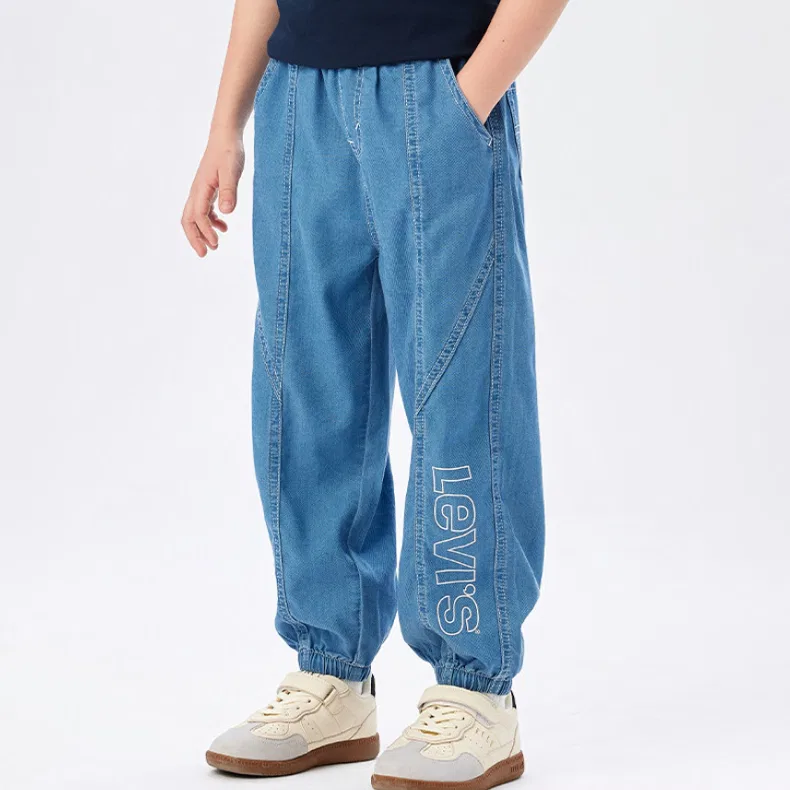 Детские джинсы охлаждающие Levis серо-голубые — фото 4