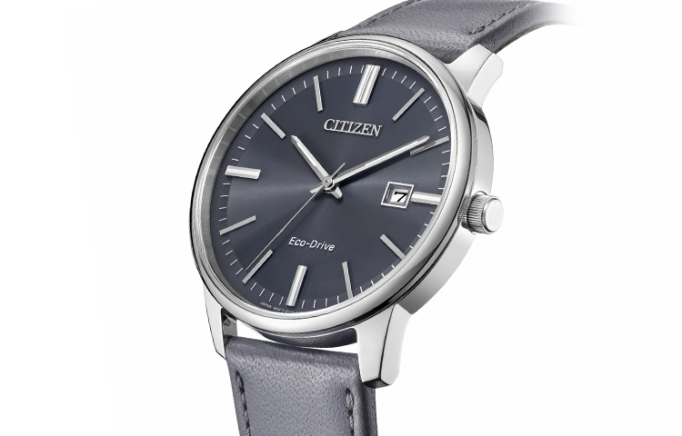 

CITIZEN Часы Ecology-Drive Collection Solar Quartz Movement Cowhide Strap Watch Men's Watch Gray Dial
