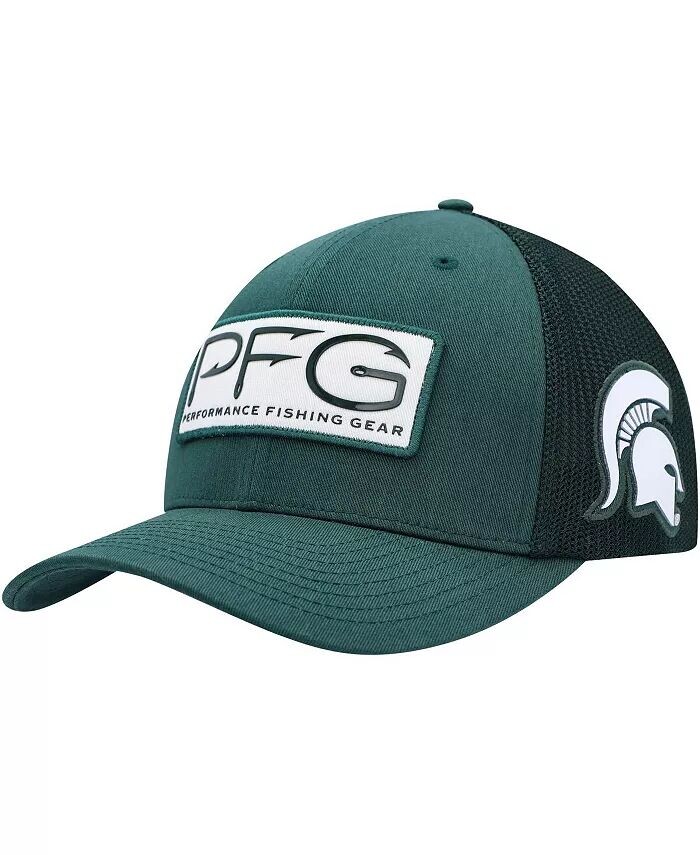 

Мужская зеленая шапка Michigan State Spartans PFG Hooks Flex Columbia