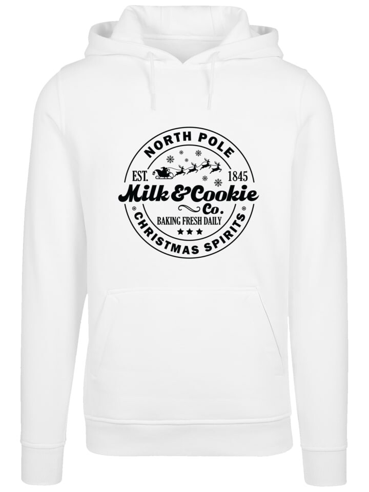 

Пуловер F4NT4STIC Hoodie Milk and Cookie Bakery Retro Christmas Sign, белый
