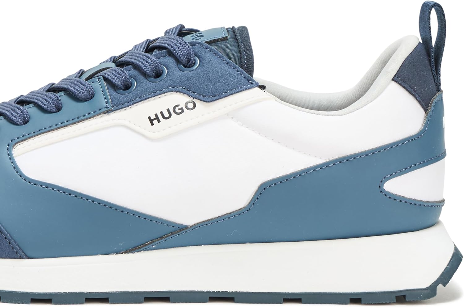 Мужские кроссовки для бега Hugo Mens Icelin из нейлона, синий/голубой/кремовый/небесно-голубой — фото 4